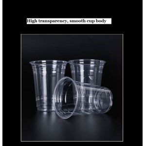 PLA Clear Cups φ90mm 16oz Compostable Cups Environmental Friendly
