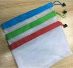 Buy cheap 20D/50D Polyester Mesh Vegetable Storage Bags , Reusable Mesh Net Bag Drawstrings from wholesalers