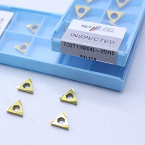 Buy cheap External Turning Cermet CNC Inserts TCGT11 TCGT1102 with 2W15 Sharp Finish Chip Breaker For Steel Metal Alloy Processing from wholesalers