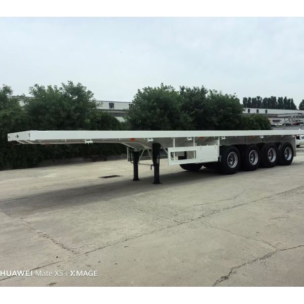 Buy cheap Tread 1840mm Load Capacity 60t-70t 40ft Flatbed Semi Trailer from wholesalers