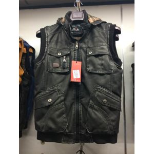 Buy cheap MP-1510 Men's PU vest jacket coat from wholesalers