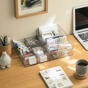 Multifunctional Empty PET Plastic Data Line Storage Box with Divider