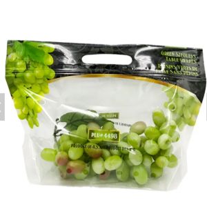 Buy cheap Grape Plastic Stand Up Zipper Pouch Laminated Customized Reusable from wholesalers