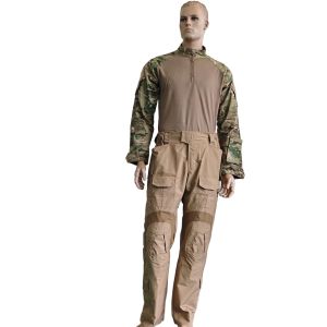 Buy cheap Frog Split Combat Suit Ventilated Top Utility Pants Polyester Cotton Knitted Fabric from wholesalers