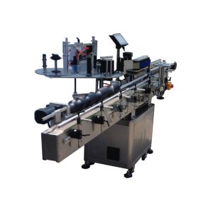 Intelligent plc control automatic double side stickers labeling machine with