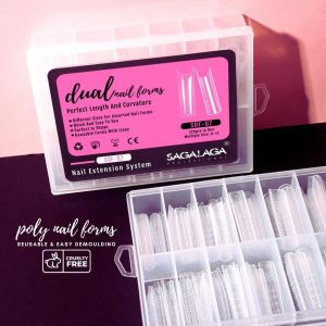 Buy cheap GEL Clear Tips Nail Extension Gel Ideal Tool for Fixing Nail Molds and Dual Forms French Style Mock Up Tips from wholesalers