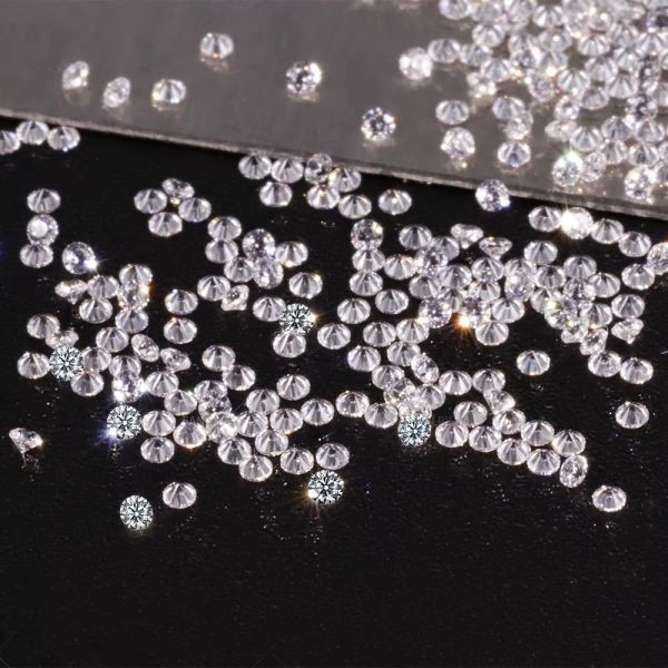 Quality Gems 0.8-2.9mm White CZ Stone Small Size Loose 5A Cubic Zirconia for Women's Jewelry for sale