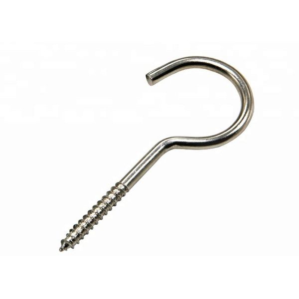 Quality Zinc Plating Self Tapping Wood Screws CS / SS Made With Open Eye Hook for sale