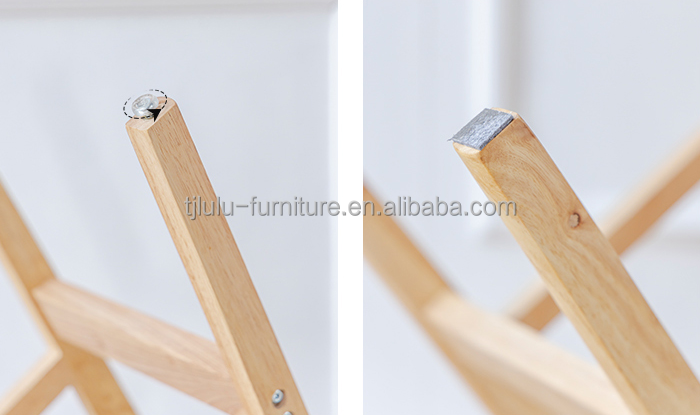 Vintage Style High Chair Bar Stool with Solid Wood Material LL-C34