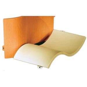 Aesthetic Design Of Aluminum Solid Panel With A 2.00MM Wall Cladding Covered In