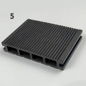 Outdoor Composite Lumber Decking Boards Fireproof Embossed Surface