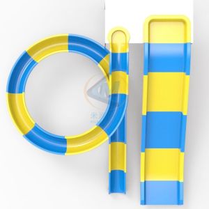 Buy cheap Low Platform Theme Park Water Slide Smooth For Commercial Public Use from wholesalers