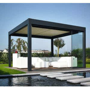 Buy cheap Mechanisms Garden Bioclimatic Aluminium Pergola Easily Assembled from wholesalers