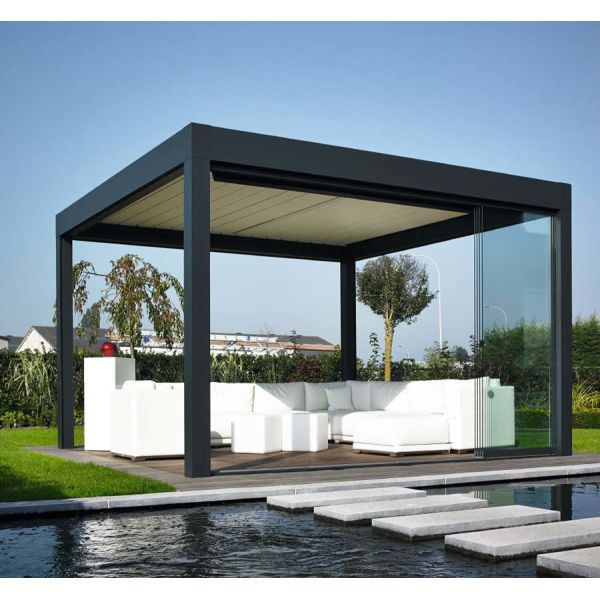 Quality Mechanisms Garden Bioclimatic Aluminium Pergola Easily Assembled for sale