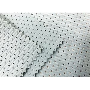280GSM Stretchy 72% Polyester Thick Mesh Fabric For Shoes Light Mint Color