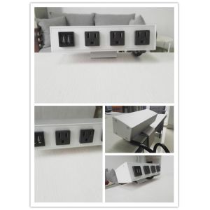 Buy cheap Desk Mounted Power Sockets With 3 Outlets And 2 USB Ports For Laptop Mobile Phone from wholesalers
