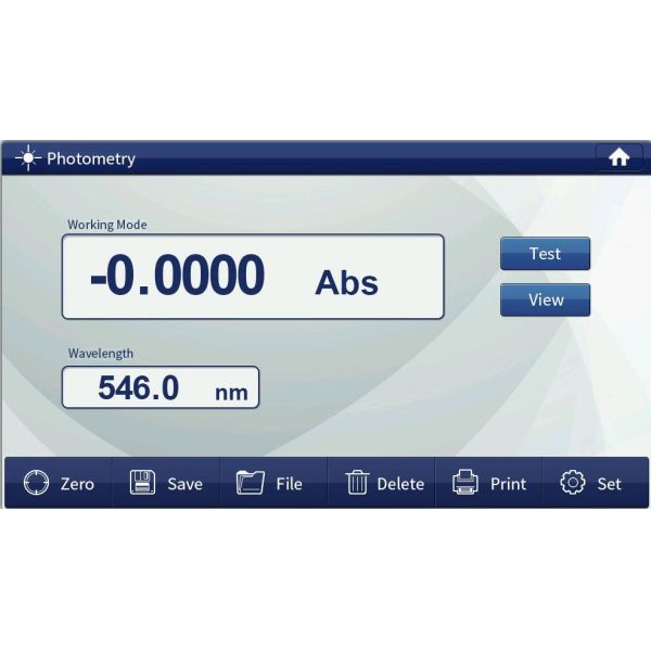 7 inch LCD Touch Screen Variable Spectral Bandwidth Spectrophotometer for Professional