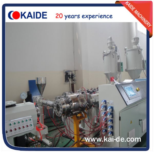 Glassfiber PPR pipe extruding machine 28-30m/min KAIDE extruder