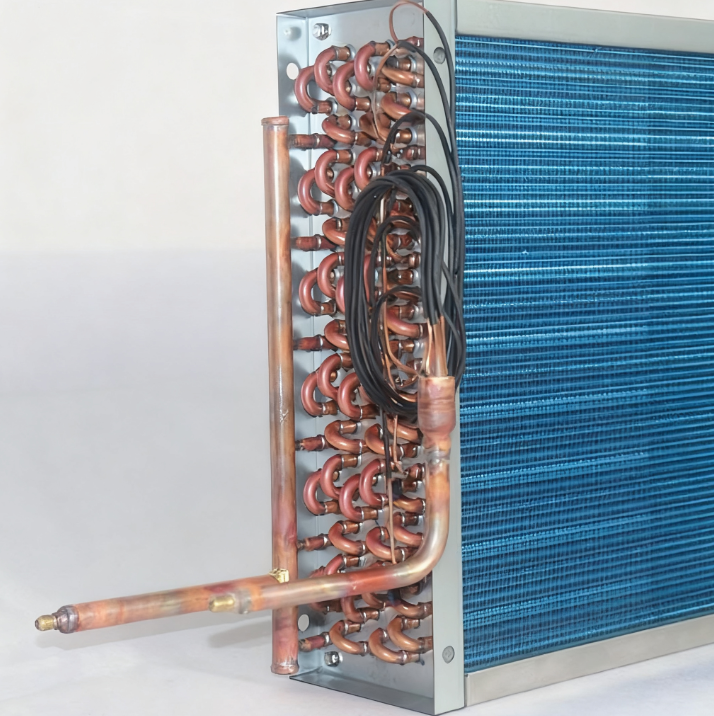 Buy cheap Copper Vertical Finned Condenser for HVAC 20mm Tube from wholesalers