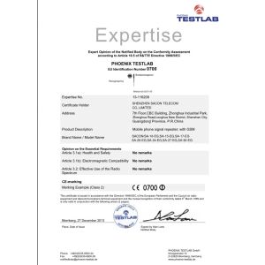 Shenzhen Sacon Telecom Co., Ltd Certifications