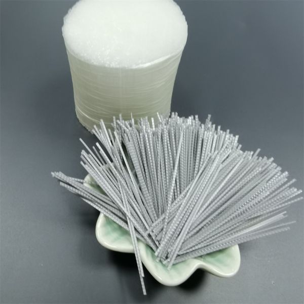 Buy cheap Synthetic Macro Polypropylene Concrete PP Fiber For Screed grey from wholesalers