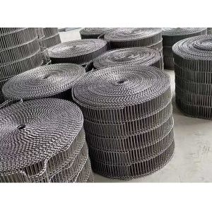 Buy cheap flat flex stainless steel wire mesh conveyor belt with chocolate enrobe from wholesalers