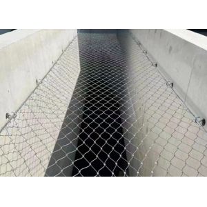 SS 304 Wire Rope Mesh For Lion Enclosure Mesh