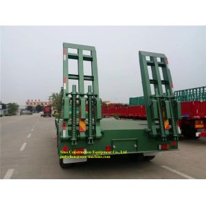 Gooseneck Heavy Duty Low Bed Semi Trailer Loading 45 - 50t For Heavy Machinery