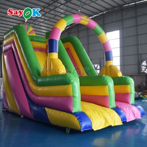 Factory Slide Inflatables Playpark Kids Climbing Water Slides Backyard
