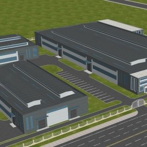 Hot Rolled H-Section Steel Column Steel Structure Warehouse Windproof