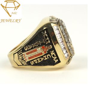 Buy cheap Embossed Custom Championship Ring Silver Gold Plating With CZ Stones from wholesalers