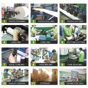 Buy cheap Hot Stamping Milk Paper Cans Packaging With Aluminum Bottom from wholesalers