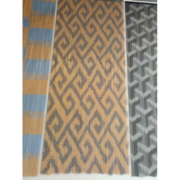 Quality Custom Aluminium Chain Fly Screen with Rails And Other Fittings for sale