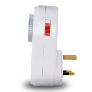24 Hours Programmable Mechanical Mini UK Plug Timer Switch 230V Energy Saver