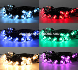 Buy cheap LED Cafe lights with Tuya APP Wifi smart RGBW String Lights 48ft 24sockets hanging lights for patio comme from wholesalers