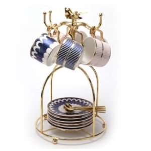 Buy cheap Rustproof 6 Hooks Iron 5KG Bearing Cup Holder Stand product