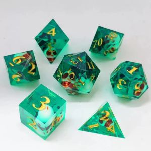 Practical Natural Resin RPG Dice Set Wear Resistant Lightweight