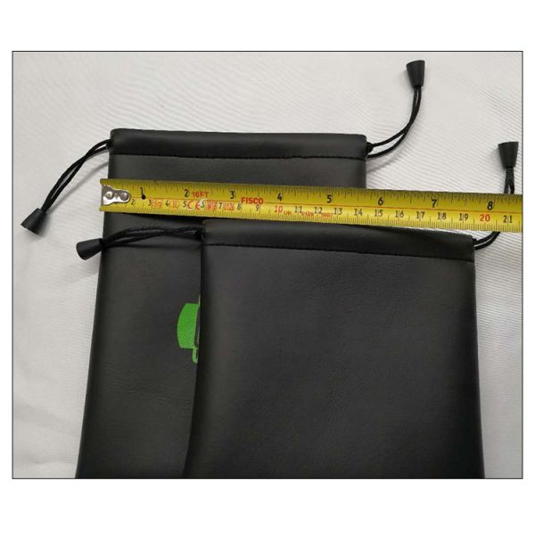 Buy cheap Manufacturers Supply Black PU Drawstring Bag, Environmentally Friendly Headphone Cable Data Cable Storage Bag, Can Be Used As PU Shrapnel Storage Bag from wholesalers