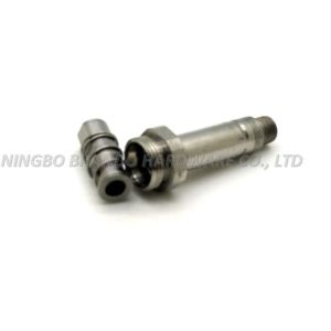 Thread Connection Silvery Solenoid Stem High Precision With External Spring