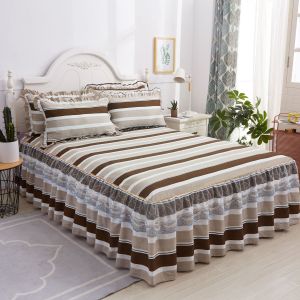Buy cheap Bed Skirt Sheet Set with 100% Polyester Fabric and National Standards Color Fastness from wholesalers