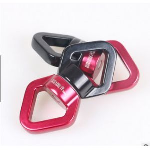 Heavy duty double loop spinning swivel.Climbing carabiner
