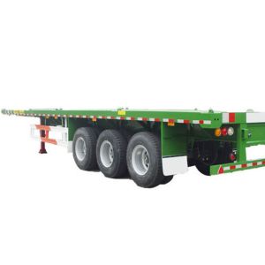 Buy cheap 12m Flatbed Truck Trailer 12R22.5 Flatbed Semi  Snowrunner FUWA from wholesalers