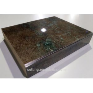Acrylic glossy furniture panel in marble design