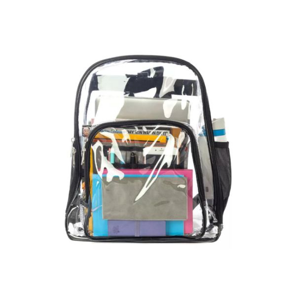 Quality Transparent Clear PVC Business Casual Backpack Foldable For Travel for sale