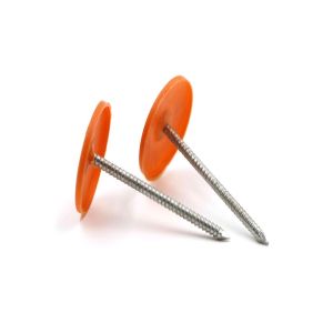 China Ceiling 1 Inch Ring Shank Plastic Caps For Nails on sale