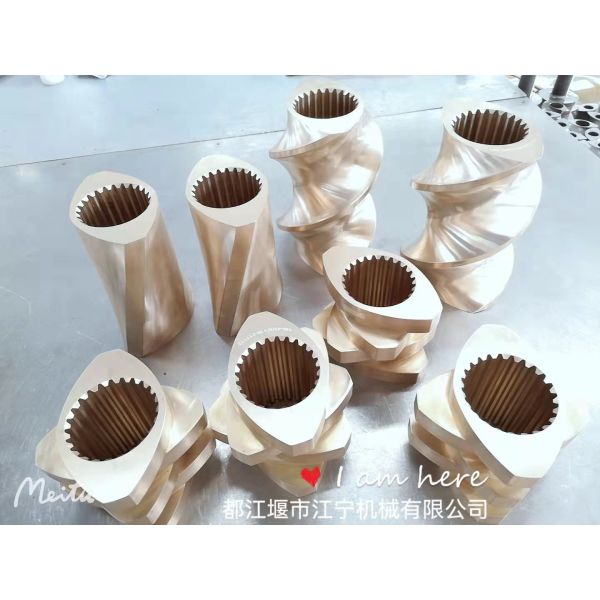 Quality Diameter 150mm Extruder Screws And Barrels Element Aluminium Bronze Material for sale