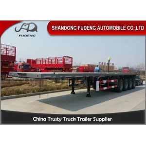 Buy cheap Mechanical Suspension 4 Axle Flatbed 20 Ft Container Trailer from wholesalers