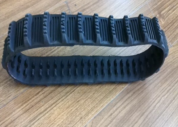 Quality 50mm Wide Continuous Robot Rubber Tracks With Joint Free Links for sale