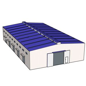 Bolt Connection Peb Structure Industrial Warehouse Steel Structure With