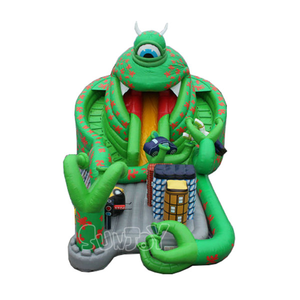 Quality Alien Monster Playground 0.55mm Plato Inflatable Play Park for sale